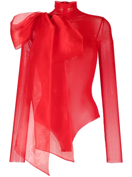 Женское боди Atu Body Couture с бантом, красное