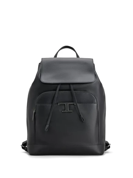 Мужской рюкзак Tod's T Timeless среднего размера, черный