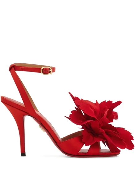 Женские босоножки Ferragamo на шпильке, красные