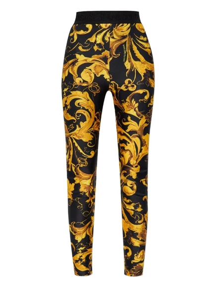 Женские леггинсы Versace Jeans Couture Barocco, черные