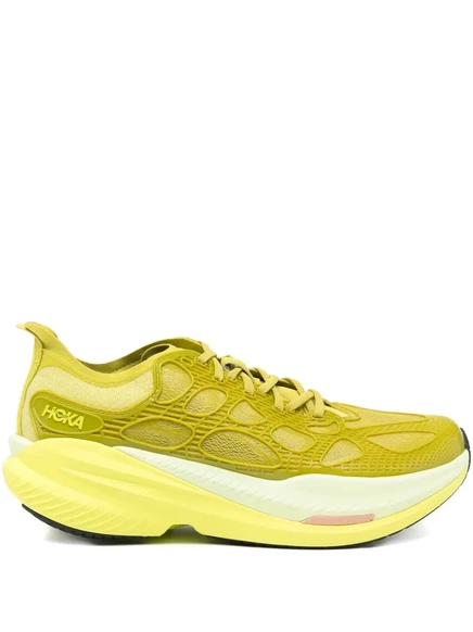 Унисекс кроссовки Hoka Mach X Caged, желто-зеленые