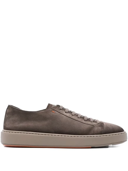 Кроссовки Santoni на шнуровке  brown