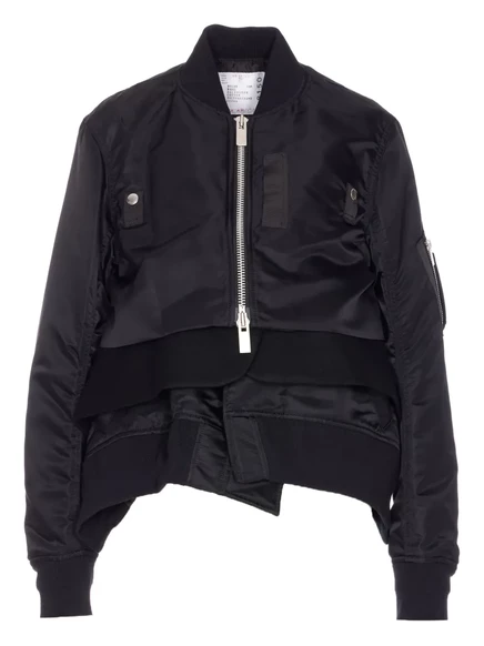 куртка-бомбер sacai на молнии black