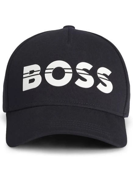 Мужская кепка Boss с логотипом, синяя