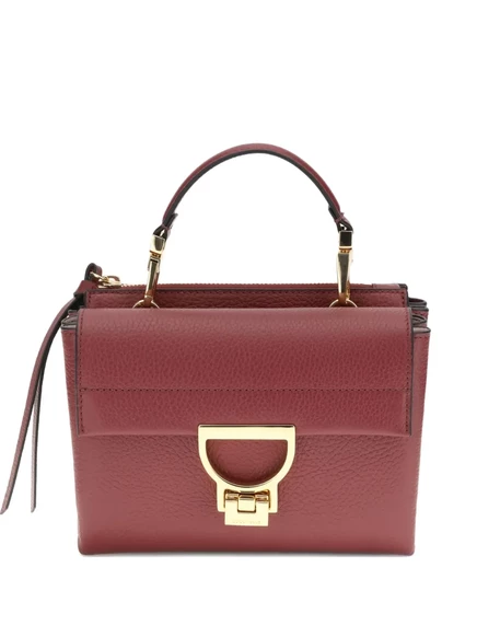 Маленькая кожаная сумка Coccinelle от Arlettis red