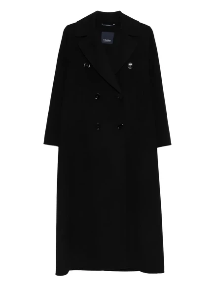Женское пальто S. Max Mara Custodi двубортное, черное