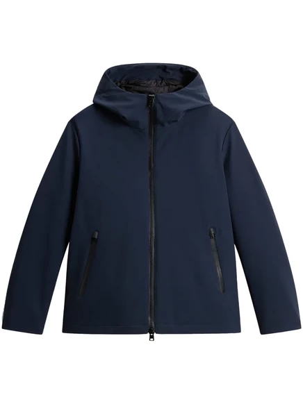 Мужская пуховая куртка Woolrich Pacific Soft Shell, темно-синяя