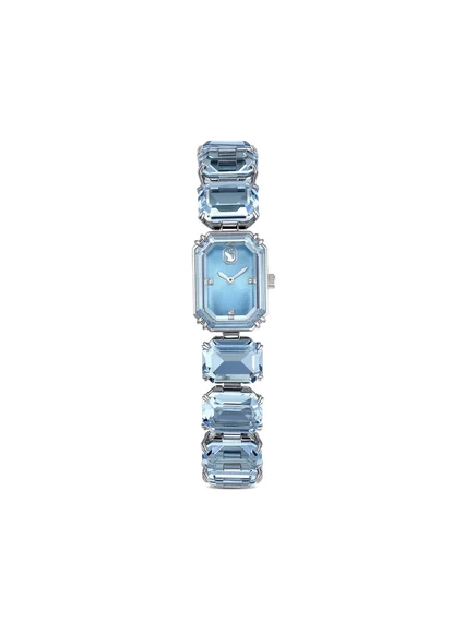 Женские часы Swarovski Octagon 22 мм, сталь, голубые
