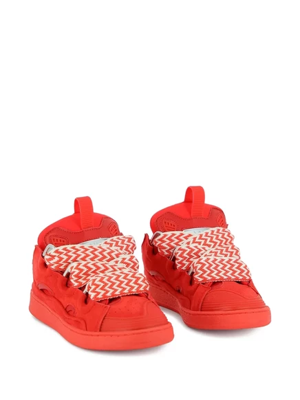 Кроссовки для мальчиков Lanvin Enfant на шнуровке, красные