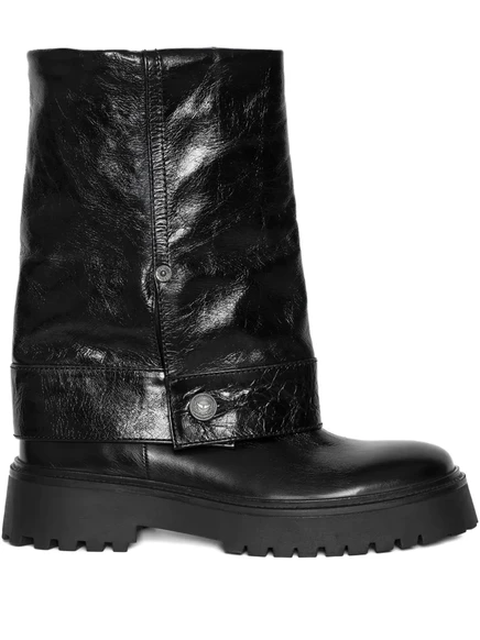 Кожаные ботильоны Zadig&Voltaire Angie black