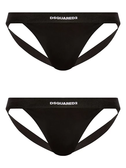 Мужские джокс-стринги DSQUARED2, 2 шт., черные