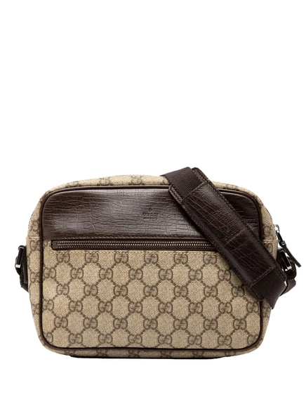 Сумка Supreme crossbody от Gucci, бывшая в употреблении в 2000-2015 годах brown