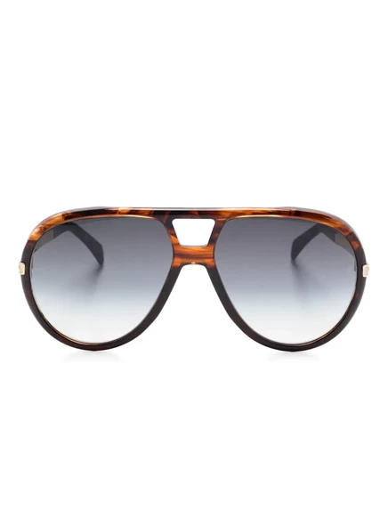 Мужские солнцезащитные очки Eyewear By David Beckham авиаторы, коричневые