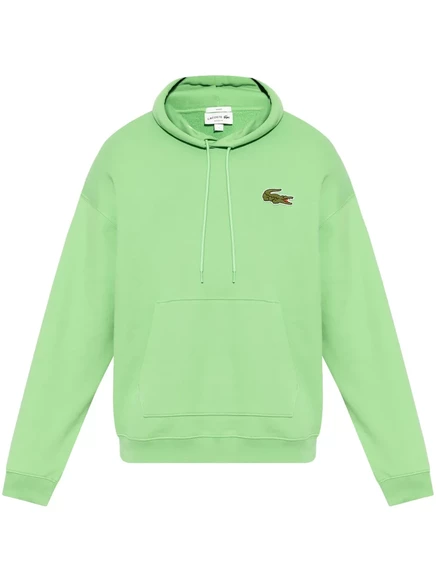 Унисекс худи Lacoste с логотипом, лаймово-зеленое