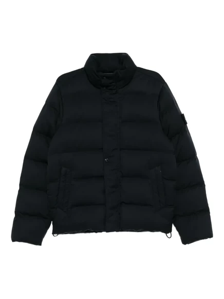 Мужская стеганая куртка Stone Island Ghost, темно-синяя