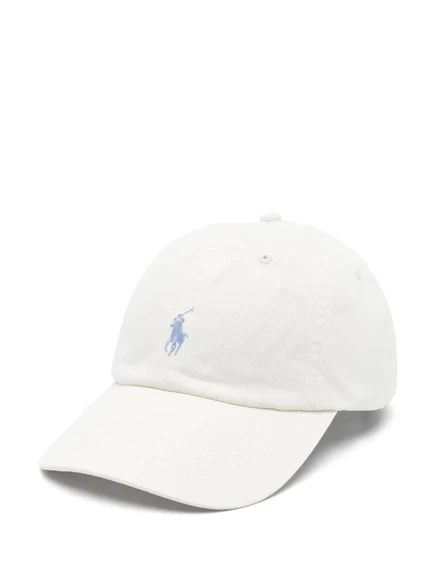 Женская бейсболка Polo Ralph Lauren с логотипом Pony, белая