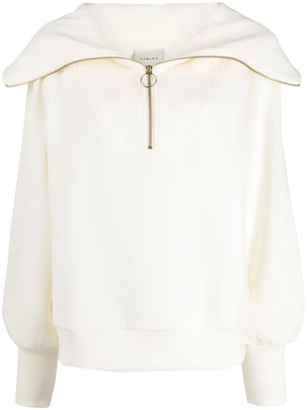 Свитер на молнии Varley SW Vine white