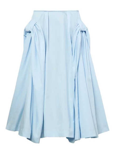 Плиссированная юбка миди со вставками от Simone Rocha blue
