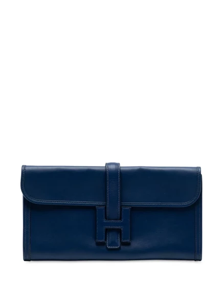 Женский клатч Hermès Swift Jige Elan 29 из кожи Swift, синий