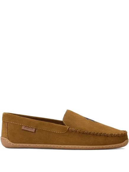 Мужские лоферы Polo Ralph Lauren из замши, бежевые