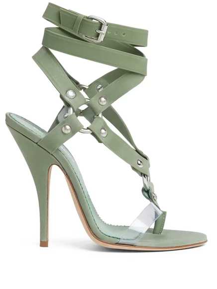 Босоножки DSQUARED2 с несколькими ремешками green