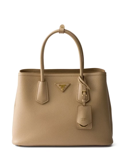 Двойная сумка-тоут Prada medium neutrals