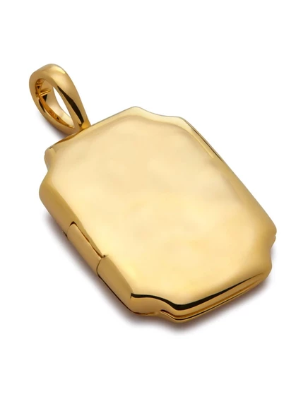 Женский кулон Monica Vinader Signature Locket, позолоченный