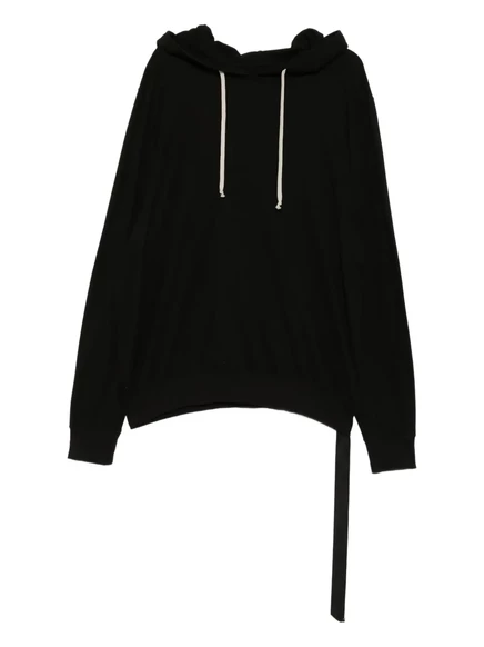 Мужское худи Rick Owens DRKSHDW хлопковое, черное