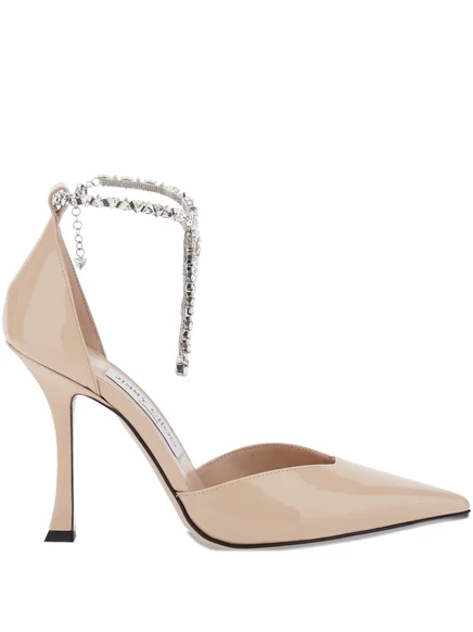 Женские туфли Jimmy Choo Stevie 100 мм, бежевые
