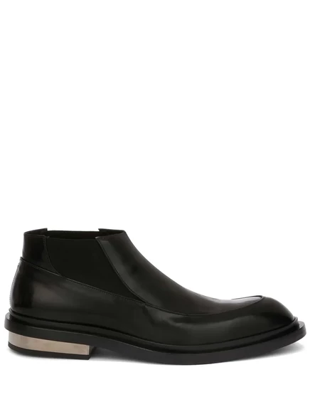 Мужские кожаные ботинки Jil Sander, черные