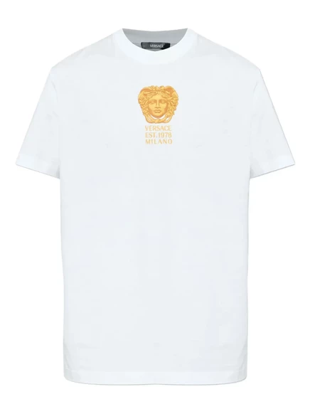 Футболка с логотипом Versace medusa white