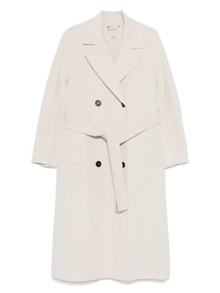 Двубортное пальто из натуральной шерсти Max Mara от Max Mara virgin neutrals