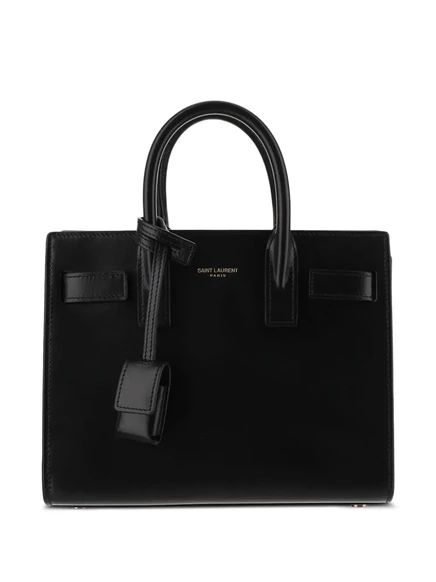 Сумка-тоут Saint Laurent nano Sac De Jour с навесным замком black