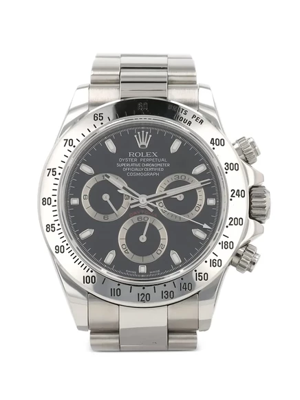 Мужские часы Rolex Daytona Cosmograph 40 мм, хронограф, сталь, черные