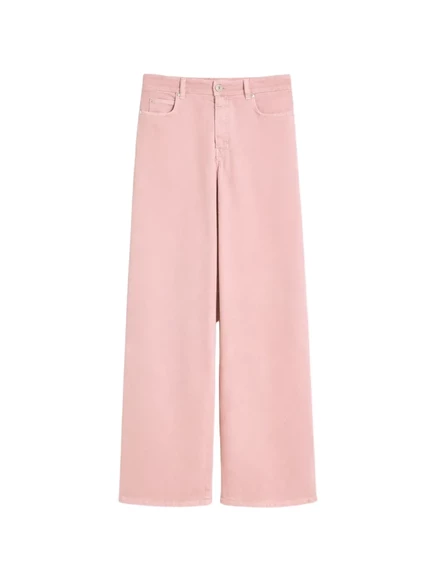 Женские широкие джинсы Weekend Max Mara, розовые