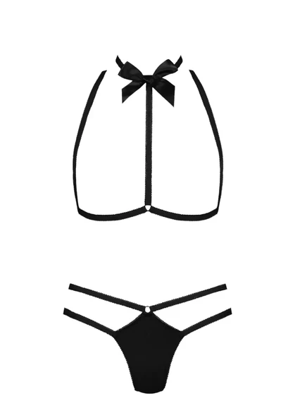 Женские трусы Maison Close Le Petit Secret, комплект, черные