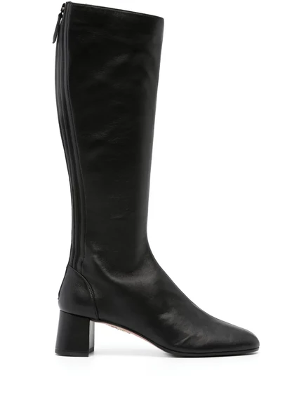 Женские сапоги до колена Aquazzura Saint Honore 50, черные