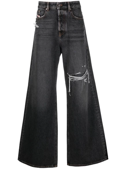 Мужские джинсы Diesel D-Rise 007F6 прямого кроя, черные