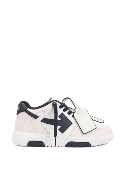 Женские кожаные кеды Off-White Out Of Office, розовые