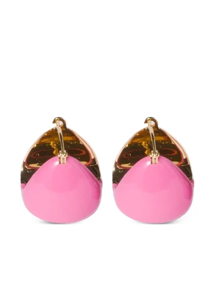 Женские серьги Miu Miu двухцветные, розово-золотистые