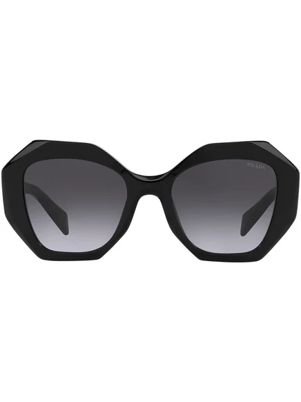 Солнцезащитные очки с градиентной оправой в негабаритной оправе Prada Eyewear black
