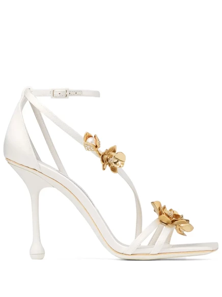 Женские босоножки Jimmy Choo Zea на шпильке, белые