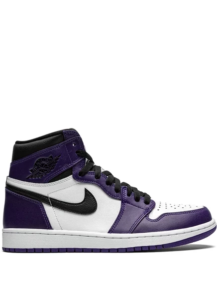 Унисекс кроссовки Jordan 1 Court Purple, бело-фиолетовые