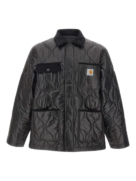 Унисекс стёганый пуховик Carhartt WIP с вельветом, черный