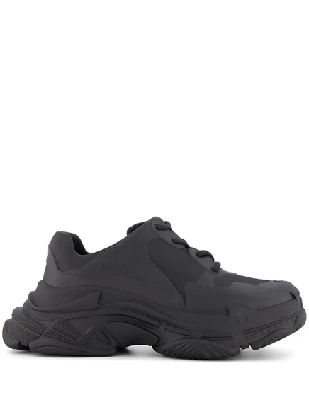 Мужские кроссовки Balenciaga Triple S массивные, черные