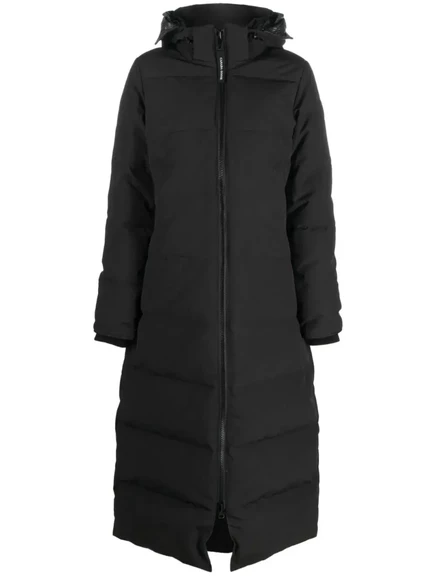 Удлиненная стеганая куртка Canada Goose black