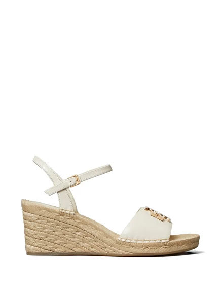 Женские эспадрильи Tory Burch Eleanor на танкетке, бежевые