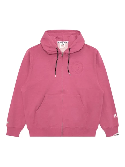 Мужское худи AAPE BY A BATHING APE на молнии, розовое