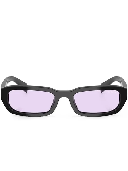 Солнцезащитные очки в прямоугольной оправе Prada Eyewear black