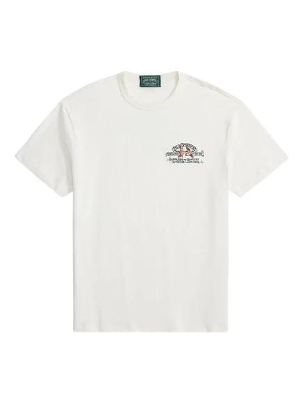 Мужская футболка Polo Ralph Lauren с вышивкой, белая
